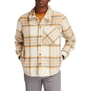 Timberland Men's Plaid Fleece Long Sleeve Shirt NEW—M